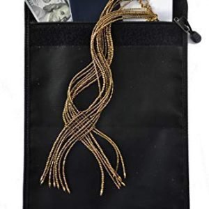 KARAZE78 Fireproof Money & Document Bag 15" x 11" Fire & Water Resistant Cash Envelope Holder,
